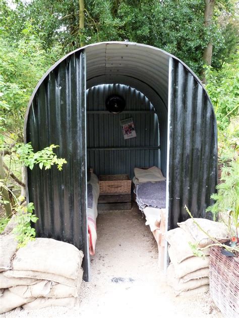 Anderson Shelter In Chatsworth Castle Park Uk Air Raid Shelter Made