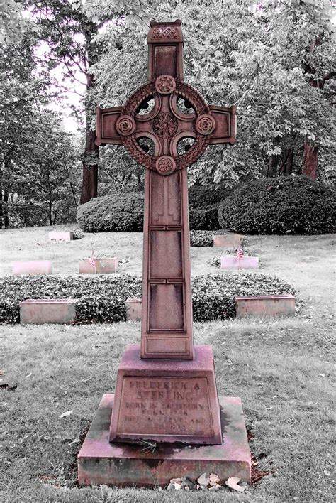 Interesting Celtic Cross Gravestone At Lake View Cemetery Cleveland