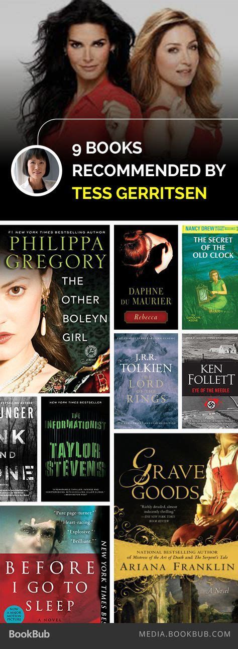 9 Books Recommended By Rizzoli And Isles Author Tess Gerritsen Tess Gerritsen Books Reading