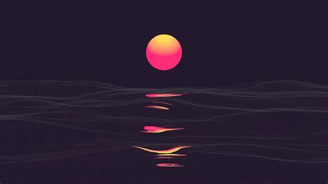 Pink Retrowave Sunset Hd Artist 4k Wallpapers Images