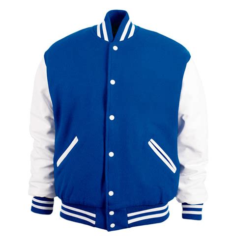 3ell Custom Customized Varsity Jackets In Blue And White Colour