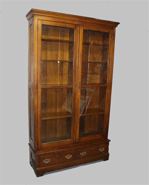 A bookshelf with three sections by campo graffi, circa 1950. Bargain John's Antiques | Oak Bookcase Double door with ...