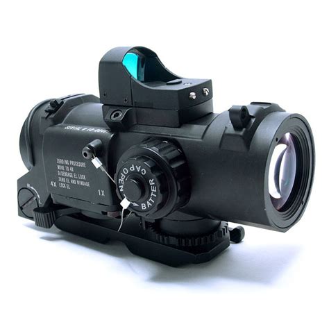 High Quality Airsoft 4x Magnifier Dual Role Elcan Style Redgreen Dot