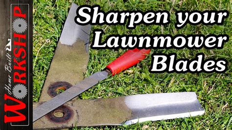 How To Sharpen Lawnmower Blades Youtube