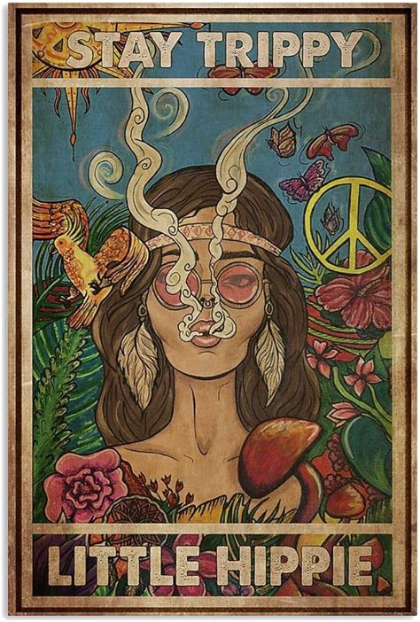 Stay Trippy Little Hippie 117 X 165 Poster No Frame Board For