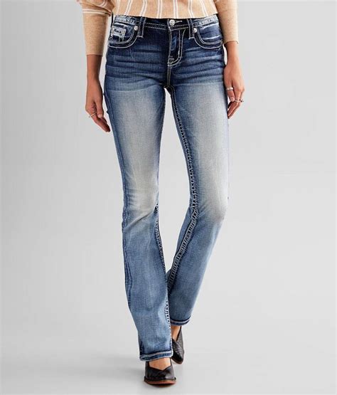 Miss Me Mid Rise Slim Boot Stretch Jean Womens Jeans In K866b Buckle