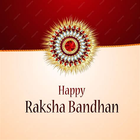 Premium Vector Happy Raksha Bandhan Celebration Greeting Card