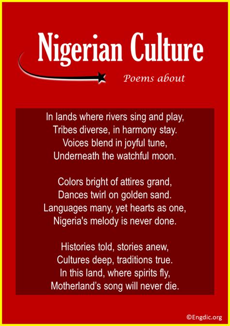 5 Best Poems About Nigerian Culture Engdic
