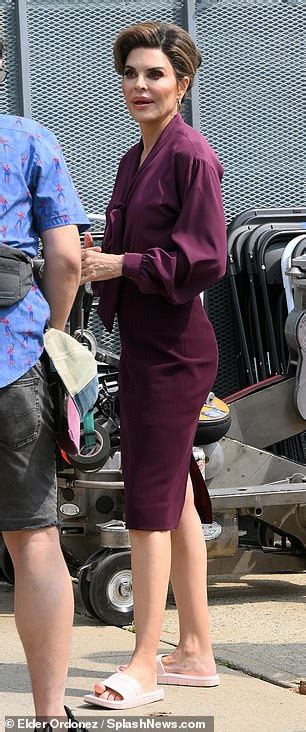 Lisa Rinna Is Elegant In Purple Blouse As Shes Seen For First Time On