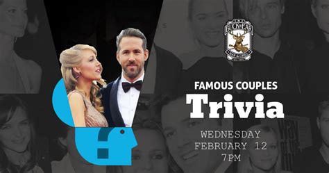 Famous Couples Trivia Night At The Buck And Ear Bar And Grill