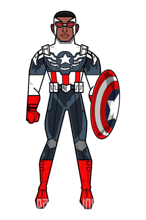 Sam Wilson Captain America By Parisnjones On Deviantart