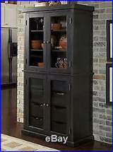 Black Kitchen Storage Cabinet Pictures