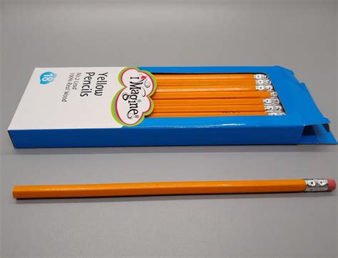 Imagine Pencils Wood Pencils Yellow Mechanical Pencils Dollar