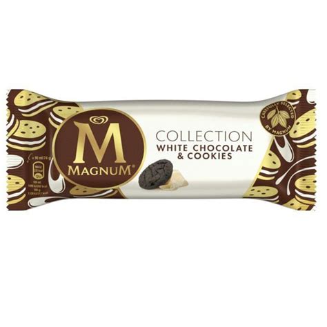 Walls Magnum White Chocolate And Cookie Ice Cream 20 Pack