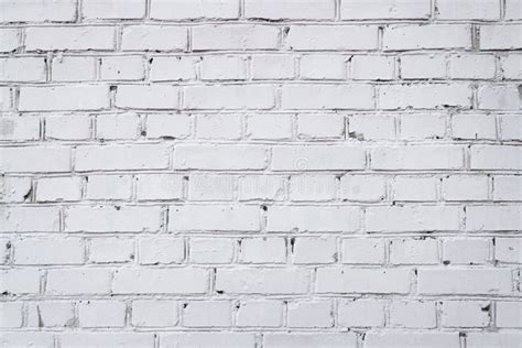 White Painted Brick Wall Texture Abstract Brickwall Textured