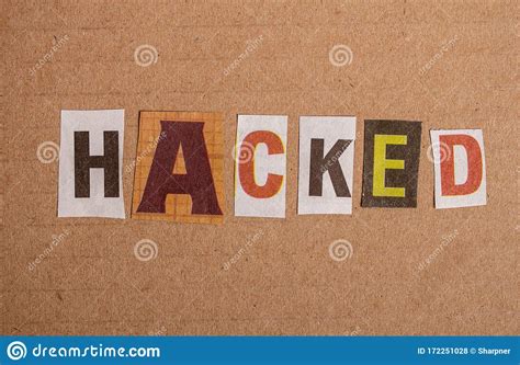 Hacked Text Symbol Stock Photo Image Of Alphabet Poster 172251028