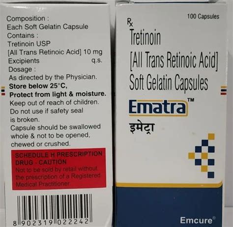 Ematra Tretinoin Capsules Emcure Ltd At Rs 4000bottle In Thane Id
