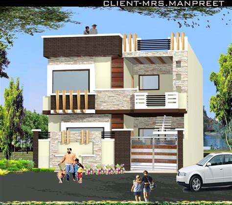 Double Story Home Elevation Design Gharexpert Jhmrad 88616