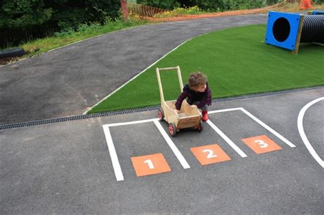 The Numbered Parking Bay Playground Marking Pentagon Play