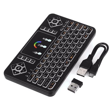 24ghz Mini Wireless Keyboard Touchpad Combo Rechargeable