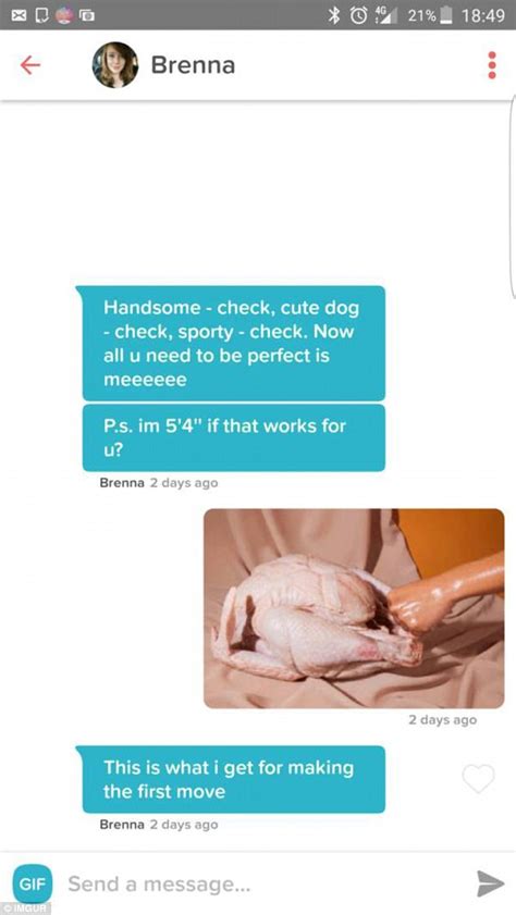 Hunny my hands become sweaty, my arms spaghetti and knees weak whenever am with you. The very cheesy pick-up lines used on Tinder | Daily Mail ...