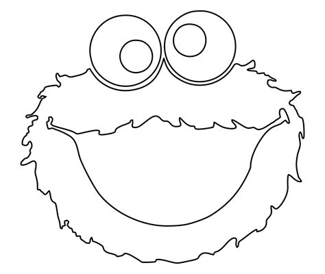 10 Best Cookie Monster Face Template Printable Sewing