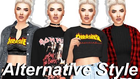 The Sims 4 Alternative Style Lookbook Full Cc List And Sim Download