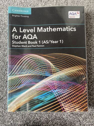 A Level Mathematics For Aqa Student Book 1 Ebay