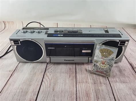 VINTAGE PANASONIC AMBIANCE RX F2 Stereo Boombox Cassette Radio WORKS W