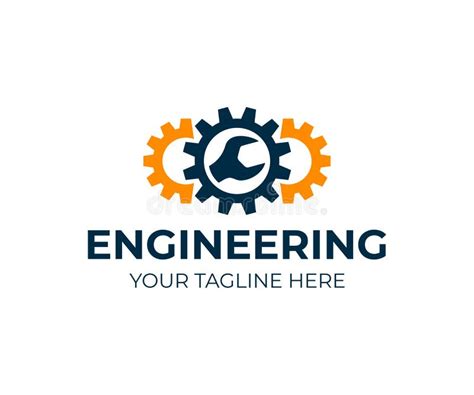Engineering Gears And Wrench Logo Design Repair Service Industry