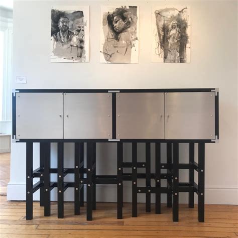 Maybe you would like to learn more about one of these? Industrial Modern Liquor Cabinet with Metal Doors and ...