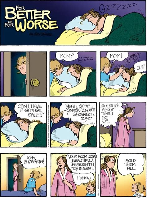 A Comic Strip With A Woman Laying In Bed