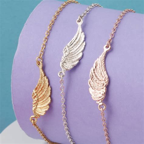 Feather Angel Wing Bracelet By Holly Blake