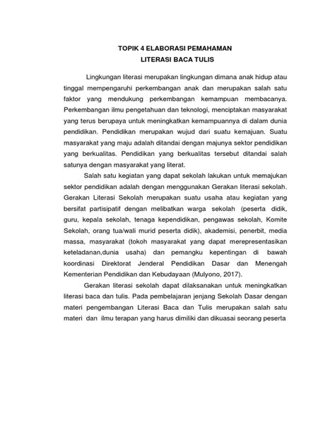 Topik 4 Elaborasi Pemahaman Pdf