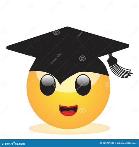 Emoji De Una Cara De Un Estudiante Stock De Ilustración Ilustración