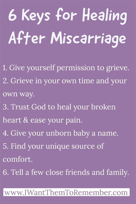 6 Keys For Healing After Miscarriage I Want Them To Remember