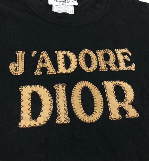 Christian Dior Jadore Dior Black Patch Logo T Shirt Rdb