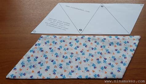 Triangle Folding Pouch Tutorial Diy Tutorial Ideas