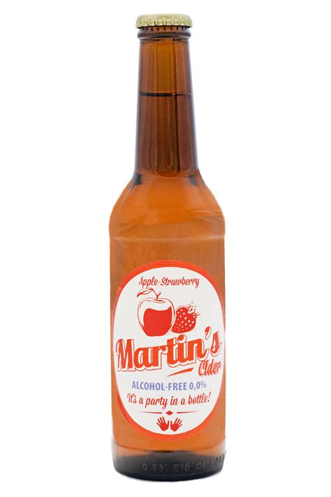 Cider Apple - Strawberry 0,0% - Martin's Cider png image