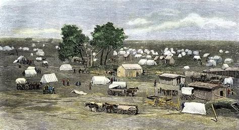 Oklahoma City Settlement During The Land Rush 1889 Photos Prints