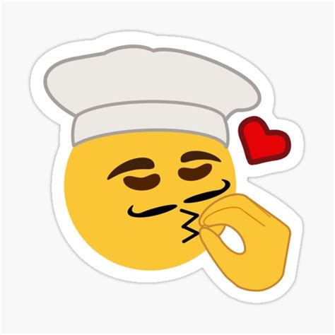 Emoji Chefs Kiss Sticker By Edcullenrx Redbubble