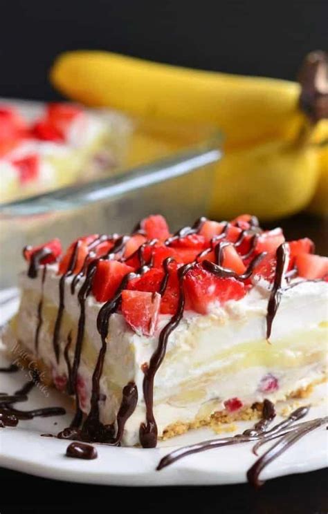 Jul 11, 2021 · nothing says summer quite like chilling with friends and family while enjoying an even chillier dessert. No Bake Banana Split Layered Cheesecake Dessert - Stay ...
