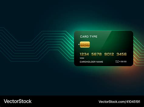 Credit Card Digital Concept Background Royalty Free Vector