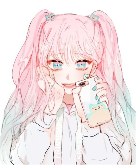 Anime Girl Pink Hair Aesthetic Gambarku