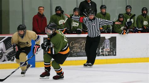 Hockey is a sport in which two teams play against each other by trying to manoeuvre a ball or a puck into the opponent's goal using a hockey stick. The new minor hockey fights