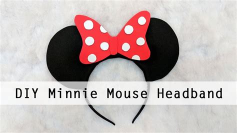 Minnie Mouse Ears Headband Tutorial