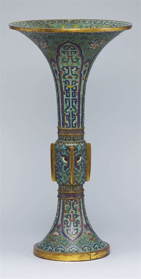 A Cloisonne Enamel Vase Gu Qing Dynasty 18th Century Christies