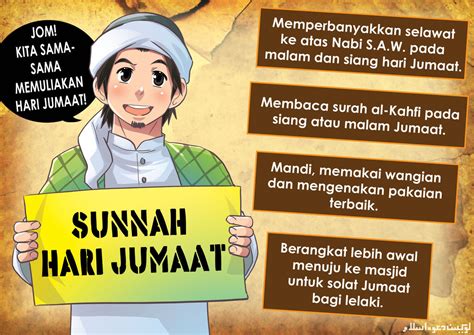 Berikut ini beberapa sunnah hari jumat yang bisa diamalkan oleh setiap muslim sehingga ia mendapatkan limpahan pahala pada hari yang pembaca yang dimuliakan allah. 11 Perkara Sunat dilakukan pada Hari Jumaat. KONGSI pada ...