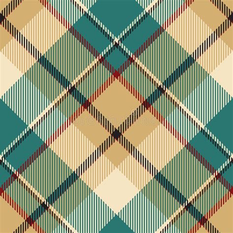 Tartan Scotland Seamless Plaid Pattern Vector Retro Background Fabric