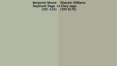 Benjamin Moore Saybrook Sage Hc Vs Sherwin Williams Clary Sage
